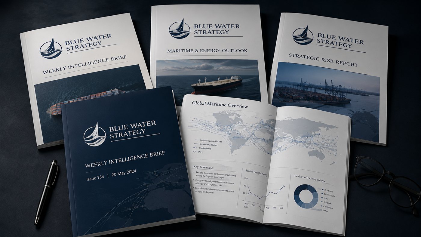 Blue Water Strategy intelligence briefs and reports